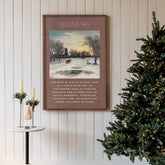 "For Unto Us" Scripture Framed Canvas | Vertical