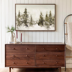 Blanket Of Snow | Framed Wooden Art - Horizontal