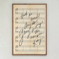 Hark The Herald Angels Sing | Framed Wooden Art