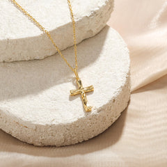 Liquid Cross Necklace