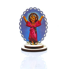 Wooden Religious Ornament Stand for Home, Office & Car Decor