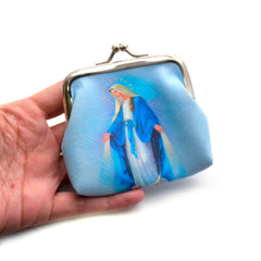 3" Virgin Mary Rosary Pouch – Clip Coin & Gift Bag