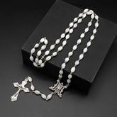 Blessed Virgin Mary: Catholic Mother-of-Pearl Rosary