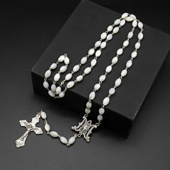 Blessed Virgin Mary: Catholic Mother-of-Pearl Rosary