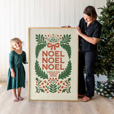 "Noel Noel Noel" Framed Canvas | Vertical