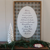 "For To Us A Child Is Born" Framed Canvas | Vertical