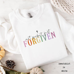 Embroidered Not Perfect Just Forgiven Sweatshirt