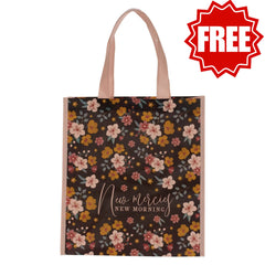 New Mercies New Morning Non-Woven Coated Tote Bag