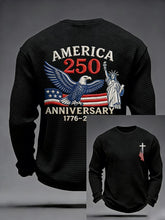 Men's 250th Anniversary USA Faith Printed Casual Sweatshirt