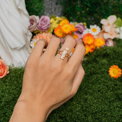 Saint Guardian Adjustable Ring – Gold Faith Jewelry of Protection & Grace