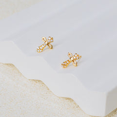 Faith & Shine Cross Jewelry Set – Christian Necklace & Earrings of Grace