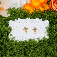 Faith & Shine Cross Jewelry Set – Christian Necklace & Earrings of Grace