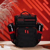 Faith-Inspired EDC Performance Backpack 25L - Black Red