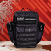 Faith-Inspired EDC Performance Backpack 35L - Black Leopard