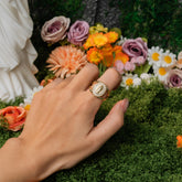 Virgin Mary Medal Ring – Christian Gold-Plated Faith Jewelry for Women & Men