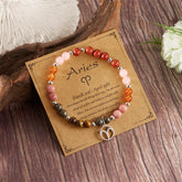 12 Zodiac Crystal Bead Bracelet – Astrology Healing Stone Bracelet