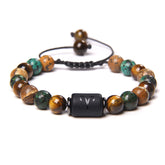 12 Zodiac Natural Stone Bracelet – Adjustable Astrology Bead Bracelet