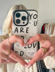 Black You Are So Loved Phone Case