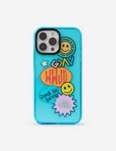 Blue Sticker Collage Phone Case