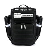 35L Alpha Black Backpack – White Accent