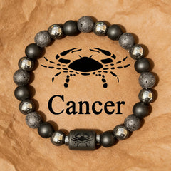 12 Zodiac Lava Stone Bracelet – Astrology Energy Bead Bracelet