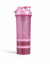 16oz Faith Nova All In One Shaker Bottle With Storage Compartments - Pink