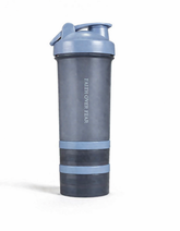 16oz Faith Nova All In One Shaker Bottle With Storage Compartments - Blue