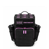 Faith-Inspired EDC Performance Backpack 25L - Black Pink