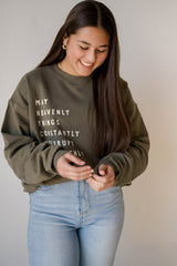 Heavenly Things Sweatshirt - Oakmoss