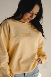 Choose Joy Club Sweatshirt - Yellow