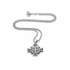 Saint Benedict Cross Pendant Necklace – Protection & Faith
