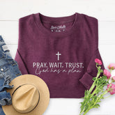 Embroidered God Has a Plan Sweatshirt