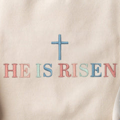 Embroidered He is Risen Sweatshirt