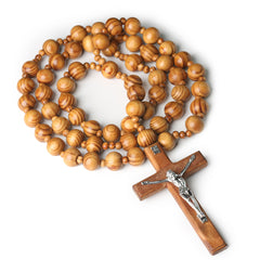 Classic Wooden Rosary Necklace – A Powerful Symbol of Faith & Devotion