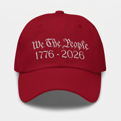 We The People 1776–2026 Patriotic Hat – USA 250th Anniversary Camo Baseball Cap