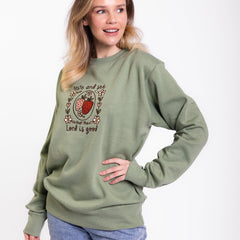 Taste and See Embroidered Crewneck Sweatshirt
