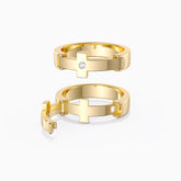 Personalized Eternal Love Cross Pave Promise Ring