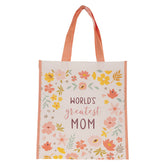 World's Greatest Mom Non-woven Coated Tote Bag