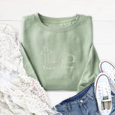 Embroidered True Story Sweatshirt