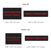 Faith-Inspired Statement Velcro Patch