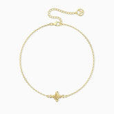 Floral Cross March Daffodils Bracelet