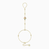 Seven Lights Fleur-de-Lis Cross Hand Chain