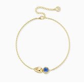 Seren Droplet Gemstone Fluid Bracelet