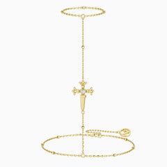 Verity Sword Cross Hand Chain