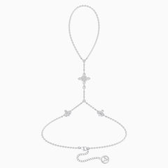 Byzantine Cross Iris February Birth Flower Hand Chain