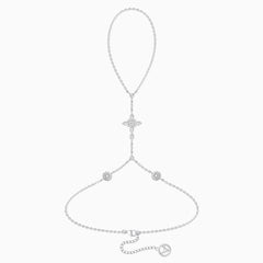 Byzantine Cross Daisy April Birth Flower Hand Chain