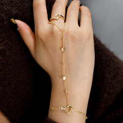 Aria Heart Hand Chain