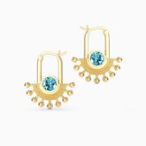 ‘Rise and Shine' Sunburst Hoop Earrings