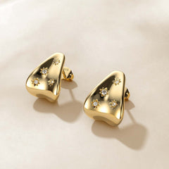 Celestial Cosmic Star Stud Earrings