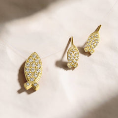 Sacred Ichthys Stud Earrings